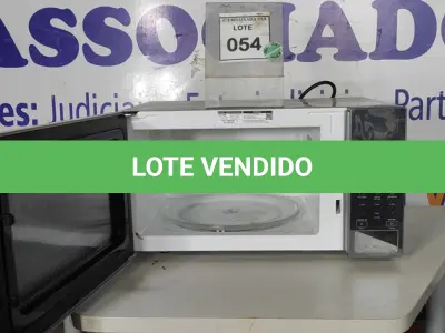 LOTE 054 - 01 MICRO-ONDAS BRASTEMP127 VOLTS. (NO ESTADO EM QUE SE ENCONTRA. SUJEITO A AVARIAS OCULTAS/VISÍVEIS.) BH1650N