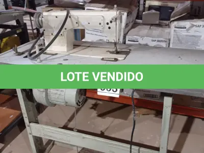 LOTE 303 - 01 MÁQUINA DE COSTURA PROFISSIONAL. (NO ESTADO) ATENÇÃO! FAZER A VISITAÇÃO ANTES DE ARREMATAR, NÃO SABEMOS SE FUNCIONA, LEILÃO NÃO TEM GARANTIA E NEM DEVOLUÇÃO, SUJEITO A POSSÍVEIS AVARIAS VISÍVEIS/OCULTAS E/OU AUSÊNCIA DE COMPONENTES.