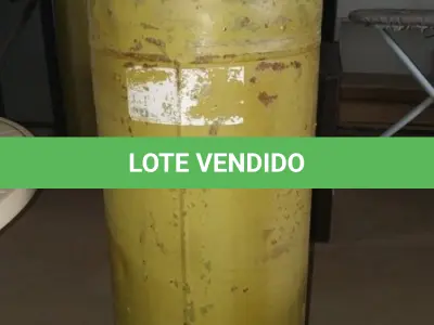 LOTE 132 - 01 BOTIJÃO DE GÁS VAZIO P45. (NO ESTADO EM QUE SE ENCONTRA. SUJEITO A AVARIAS OCULTAS/VISÍVEIS.)