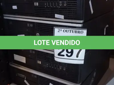 LOTE 297 - 04 CPUS MARCA DELL. (NO ESTADO) ATENÇÃO! FAZER A VISITAÇÃO ANTES DE ARREMATAR, NÃO SABEMOS SE FUNCIONA, LEILÃO NÃO TEM GARANTIA E NEM DEVOLUÇÃO, SUJEITO A POSSÍVEIS AVARIAS VISÍVEIS/OCULTAS E/OU AUSÊNCIA DE COMPONENTES.
