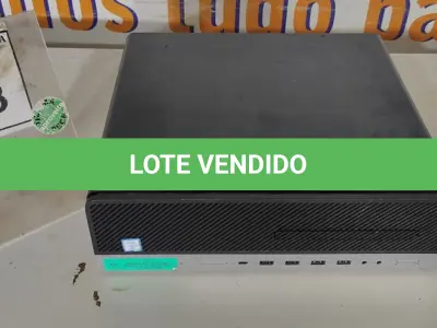 LOTE 073 - 01 CPU HP ELITEDESK 800G3 COREI5 COM 16GB DE MEMORIA RAM. (NO ESTADO EM QUE SE ENCONTRA. SUJEITO A AVARIAS OCULTAS/VISÍVEIS.) 2UA7411N85