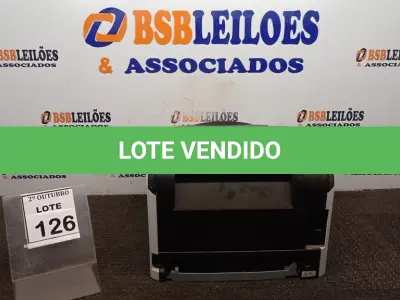 LOTE 126 - 01 IMPRESSORA MARCA RICOH. (NO ESTADO) ATENÇÃO! FAZER A VISITAÇÃO ANTES DE ARREMATAR, NÃO SABEMOS SE FUNCIONA, LEILÃO NÃO TEM GARANTIA E NEM DEVOLUÇÃO, SUJEITO A POSSÍVEIS AVARIAS VISÍVEIS/OCULTAS E/OU AUSÊNCIA DE COMPONENTES.