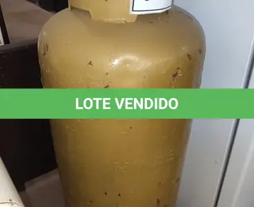 LOTE 072 - 01 BOTIJÃO DE GÁS VAZIO P45. (NO ESTADO EM QUE SE ENCONTRA. SUJEITO A AVARIAS OCULTAS/VISÍVEIS.)