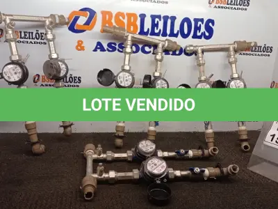 LOTE 157 - 08 HIDRÔMETROS. (NO ESTADO) ATENÇÃO! FAZER A VISITAÇÃO ANTES DE ARREMATAR, NÃO SABEMOS SE FUNCIONA, LEILÃO NÃO TEM GARANTIA E NEM DEVOLUÇÃO, SUJEITO A POSSÍVEIS AVARIAS VISÍVEIS/OCULTAS E/OU AUSÊNCIA DE COMPONENTES.