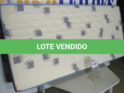 LOTE 123 - 01 COLCHÃO SOLTEIRO 1,88CM X 0,88CM. (NO ESTADO EM QUE SE ENCONTRA. SUJEITO A AVARIAS OCULTAS/VISÍVEIS.) BJ7224Y