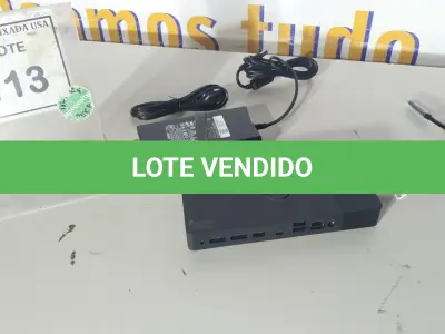 LOTE 113 - 01 DOCKING STATION DELL WD19 (NOVO).(NO ESTADO EM QUE SE ENCONTRA. SUJEITO A AVARIAS OCULTAS/VISÍVEIS.)