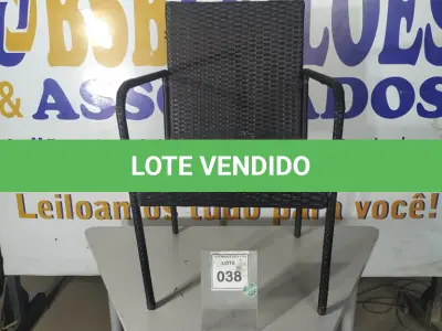 LOTE 038 - 01 CADEIRA DE JARDIM. (NO ESTADO EM QUE SE ENCONTRA. SUJEITO A AVARIAS OCULTAS/VISÍVEIS.) BH1670X