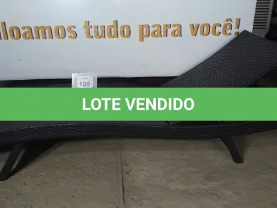 LOTE 129 - 01 ESPREGUIÇADEIRA. (NO ESTADO EM QUE SE ENCONTRA. SUJEITO A AVARIAS OCULTAS/VISÍVEIS.) BH1680K