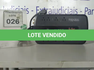 LOTE 026 - 01 NOBREAK UNITS APC POWER SURGE PROTECTOR. (NO ESTADO EM QUE SE ENCONTRA. SUJEITO A AVARIAS OCULTAS/VISÍVEIS.)