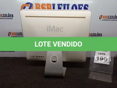 LOTE 199 - 01 IMAC APPLE. (NO ESTADO) ATENÇÃO! FAZER A VISITAÇÃO ANTES DE ARREMATAR, NÃO SABEMOS SE FUNCIONA, LEILÃO NÃO TEM GARANTIA E NEM DEVOLUÇÃO, SUJEITO A POSSÍVEIS AVARIAS VISÍVEIS/OCULTAS E/OU AUSÊNCIA DE COMPONENTES.