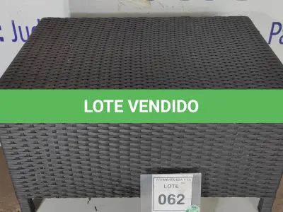 LOTE 062 - 01 MESA DE CENTRO DE JARDIM. (NO ESTADO EM QUE SE ENCONTRA. SUJEITO A AVARIAS OCULTAS/VISÍVEIS.) BJ7398P