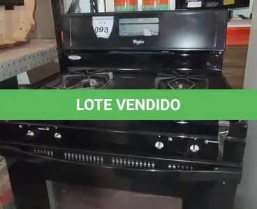 LOTE 093 - 01 FOGÃO WHIRPOOL 127VOLTS. (NO ESTADO EM QUE SE ENCONTRA. SUJEITO A AVARIAS OCULTAS/VISÍVEIS.) BF8529A