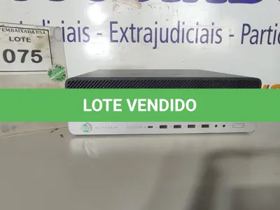 LOTE 075 - 01 CPU HP ELITEDESK COREI5 COM 8GB DE MEMORIA RAM. (NO ESTADO EM QUE SE ENCONTRA. SUJEITO A AVARIAS OCULTAS/VISÍVEIS.) 2UA7411N86