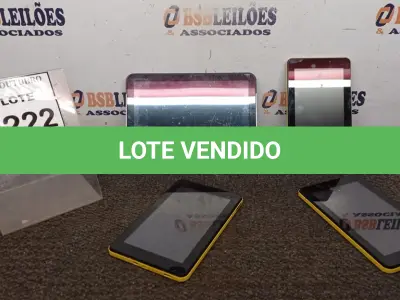 LOTE 222 - 03 TABLETS MARCA CCE E 01 MARCA MOTOROLA. (NO ESTADO) ATENÇÃO! FAZER A VISITAÇÃO ANTES DE ARREMATAR, NÃO SABEMOS SE FUNCIONA, LEILÃO NÃO TEM GARANTIA E NEM DEVOLUÇÃO, SUJEITO A POSSÍVEIS AVARIAS VISÍVEIS/OCULTAS E/OU AUSÊNCIA DE COMPONENTES.