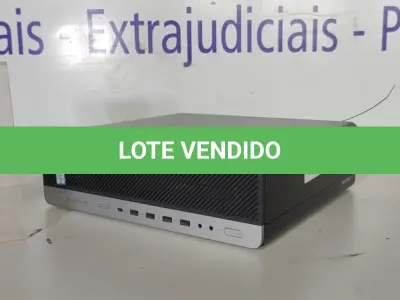 LOTE 083 - 01 CPU HP ELITEDESK CORE I5 COM 8GB DE MEMORIA RAM. (NO ESTADO EM QUE SE ENCONTRA. SUJEITO A AVARIAS OCULTAS/VISÍVEIS.) 2UA7411N88