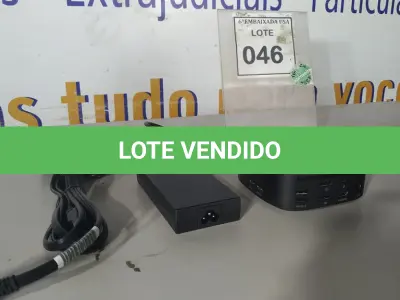 LOTE 046 - 01 DOCKING STATION HP HSN-IX02.(NOVO) (NO ESTADO EM QUE SE ENCONTRA. SUJEITO A AVARIAS OCULTAS/VISÍVEIS.)
