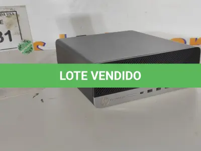 LOTE 081 - 01 CPU HP ELITEDESK. (NO ESTADO EM QUE SE ENCONTRA. SUJEITO A AVARIAS OCULTAS/VISÍVEIS.) MXL9341YLD