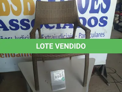 LOTE 014 - 01 CADEIRA DE JARDIM. (NO ESTADO EM QUE SE ENCONTRA. SUJEITO A AVARIAS OCULTAS/VISÍVEIS.) BH1532F
