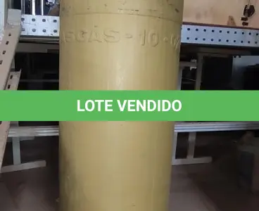 LOTE 094 - 01 BOTIJÃO DE GÁS VAZIO P45. (NO ESTADO EM QUE SE ENCONTRA. SUJEITO A AVARIAS OCULTAS/VISÍVEIS.)