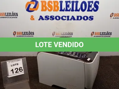 LOTE 126 - 01 IMPRESSORA MARCA RICOH. (NO ESTADO) ATENÇÃO! FAZER A VISITAÇÃO ANTES DE ARREMATAR, NÃO SABEMOS SE FUNCIONA, LEILÃO NÃO TEM GARANTIA E NEM DEVOLUÇÃO, SUJEITO A POSSÍVEIS AVARIAS VISÍVEIS/OCULTAS E/OU AUSÊNCIA DE COMPONENTES.