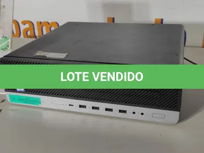 LOTE 073 - 01 CPU HP ELITEDESK 800G3 COREI5 COM 16GB DE MEMORIA RAM. (NO ESTADO EM QUE SE ENCONTRA. SUJEITO A AVARIAS OCULTAS/VISÍVEIS.) 2UA7411N85