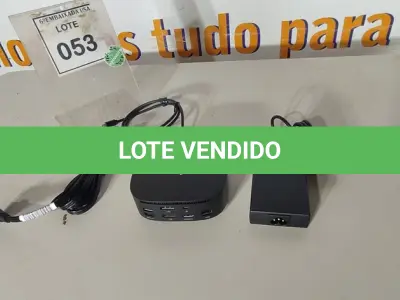 LOTE 053 - 01 DOCKING STATION HP HSN-IX02.(NOVO) (NO ESTADO EM QUE SE ENCONTRA. SUJEITO A AVARIAS OCULTAS/VISÍVEIS.)