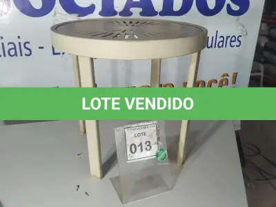 LOTE 013 - 01 MESA DE JARDIM. (NO ESTADO EM QUE SE ENCONTRA. SUJEITO A AVARIAS OCULTAS/VISÍVEIS.) BF8580M