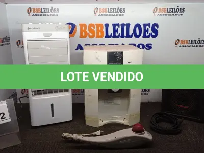 LOTE 122 - 01 CLIMATIZADOR MARCA CADENCE, 01 PURIFICADOR DE ÁGUA MARCA MASTER FRIO, 01 CAIXA DE SOM MULTIUSO MARCA HAYONILK MODELO PLAYER 80 E 01 MASSAGEADOR. (NO ESTADO) ATENÇÃO! FAZER A VISITAÇÃO ANTES DE ARREMATAR, NÃO SABEMOS SE FUNCIONA, LEILÃO NÃO TEM GARANTIA E NEM DEVOLUÇÃO, SUJEITO A POSSÍVEIS AVARIAS VISÍVEIS/OCULTAS E/OU AUSÊNCIA DE COMPONENTES.