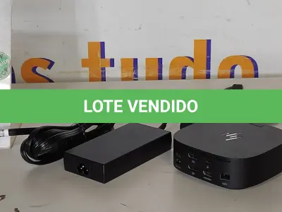 LOTE 101 - 01 DOCKING STATION HP HSN-IX02.(NOVO) (NO ESTADO EM QUE SE ENCONTRA. SUJEITO A AVARIAS OCULTAS/VISÍVEIS.)