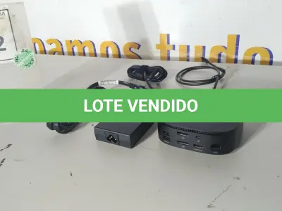LOTE 112 - 01 DOCKING STATION HP HSN-IX02.(NOVO) (NO ESTADO EM QUE SE ENCONTRA. SUJEITO A AVARIAS OCULTAS/VISÍVEIS.)