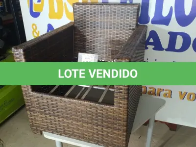 LOTE 128 - 01 POLTRONA DE JARDIM. (NO ESTADO EM QUE SE ENCONTRA. SUJEITO A AVARIAS OCULTAS/VISÍVEIS.) BH1569G