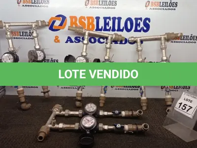 LOTE 157 - 08 HIDRÔMETROS. (NO ESTADO) ATENÇÃO! FAZER A VISITAÇÃO ANTES DE ARREMATAR, NÃO SABEMOS SE FUNCIONA, LEILÃO NÃO TEM GARANTIA E NEM DEVOLUÇÃO, SUJEITO A POSSÍVEIS AVARIAS VISÍVEIS/OCULTAS E/OU AUSÊNCIA DE COMPONENTES.