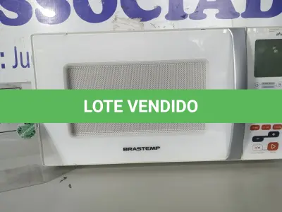 LOTE 030 - 01 MICRO-ONDAS BRASTEMP 127VOLTS.. (NO ESTADO EM QUE SE ENCONTRA. SUJEITO A AVARIAS OCULTAS/VISÍVEIS.) BF8463G