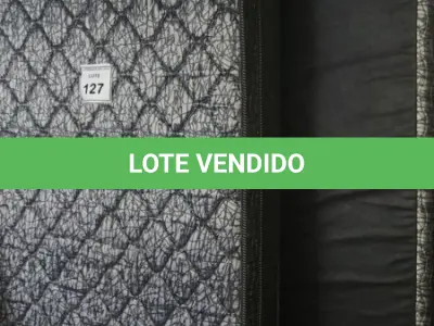 LOTE 127 - 01 COLCHÃO DE SOLTEIRO COM BASE 1,88CMX 0,88CM  (NO ESTADO EM QUE SE ENCONTRA. SUJEITO A AVARIAS OCULTAS/VISÍVEIS.) AU2195B