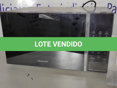 LOTE 054 - 01 MICRO-ONDAS BRASTEMP127 VOLTS. (NO ESTADO EM QUE SE ENCONTRA. SUJEITO A AVARIAS OCULTAS/VISÍVEIS.) BH1650N