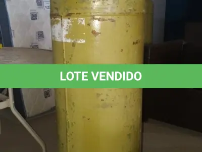 LOTE 132 - 01 BOTIJÃO DE GÁS VAZIO P45. (NO ESTADO EM QUE SE ENCONTRA. SUJEITO A AVARIAS OCULTAS/VISÍVEIS.)