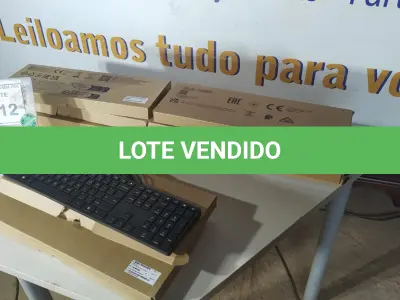 LOTE 012 - 10 TECLADOS DE COMPUTADOR. (NO ESTADO EM QUE SE ENCONTRA. SUJEITO A AVARIAS OCULTAS/VISÍVEIS.)