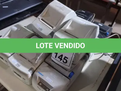 LOTE 145 - 09 IMPRESSORAS DE CUPOM DE MARCAS E MODELOS DIVERSOS. (NO ESTADO) ATENÇÃO! FAZER A VISITAÇÃO ANTES DE ARREMATAR, NÃO SABEMOS SE FUNCIONA, LEILÃO NÃO TEM GARANTIA E NEM DEVOLUÇÃO, SUJEITO A POSSÍVEIS AVARIAS VISÍVEIS/OCULTAS E/OU AUSÊNCIA DE COMPONENTES.