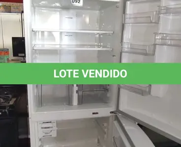 LOTE 092 - 01 GELADEIRA BRASTEMP ATIVE FROST FREE 220 VOLTS. (NO ESTADO EM QUE SE ENCONTRA. SUJEITO A AVARIAS OCULTAS/VISÍVEIS.) BH1505A