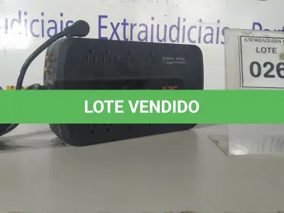 LOTE 026 - 01 NOBREAK UNITS APC POWER SURGE PROTECTOR. (NO ESTADO EM QUE SE ENCONTRA. SUJEITO A AVARIAS OCULTAS/VISÍVEIS.)
