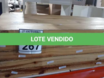 LOTE 267 - 05 TÁBUAS DE MADEIRA DE APROXIMADAMENTE 0,97X0,50 CM. (NO ESTADO) ATENÇÃO! FAZER A VISITAÇÃO ANTES DE ARREMATAR, NÃO SABEMOS SE FUNCIONA, LEILÃO NÃO TEM GARANTIA E NEM DEVOLUÇÃO, SUJEITO A POSSÍVEIS AVARIAS VISÍVEIS/OCULTAS E/OU AUSÊNCIA DE COMPONENTES.