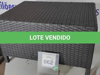LOTE 062 - 01 MESA DE CENTRO DE JARDIM. (NO ESTADO EM QUE SE ENCONTRA. SUJEITO A AVARIAS OCULTAS/VISÍVEIS.) BJ7398P