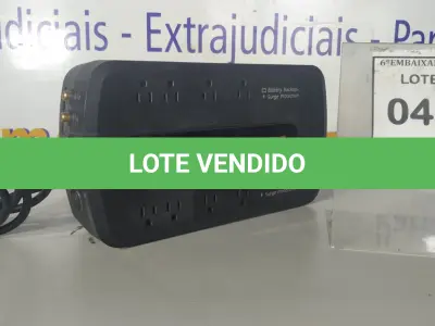 LOTE 045 - 01 NOBREAK BACK APC ES-550. (NO ESTADO EM QUE SE ENCONTRA. SUJEITO A AVARIAS OCULTAS/VISÍVEIS.)