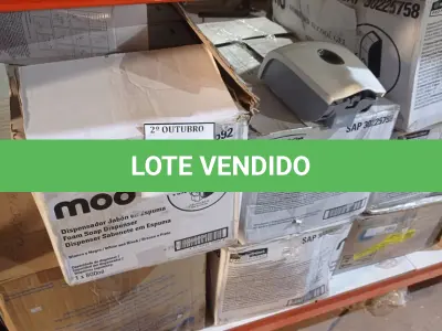 LOTE 248 - 01 LOTE COM GRANDE QUANTIDADE DE DISPENSES DE ÁLCOOL EM GEL. (NO ESTADO) ATENÇÃO! FAZER A VISITAÇÃO ANTES DE ARREMATAR, NÃO SABEMOS SE FUNCIONA, LEILÃO NÃO TEM GARANTIA E NEM DEVOLUÇÃO, SUJEITO A POSSÍVEIS AVARIAS VISÍVEIS/OCULTAS E/OU AUSÊNCIA DE COMPONENTES.