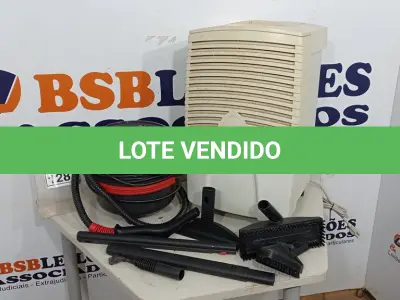 LOTE 128 - 01 DESUMIDIFICADOR E 01 MÁQUINA DE LIMPEZA A VAPOR COM ACESSÓRIOS. (NO ESTADO) ATENÇÃO! FAZER A VISITAÇÃO ANTES DE ARREMATAR, NÃO SABEMOS SE FUNCIONA, LEILÃO NÃO TEM GARANTIA E NEM DEVOLUÇÃO, SUJEITO A POSSÍVEIS AVARIAS VISÍVEIS/OCULTAS E/OU AUSÊNCIA DE COMPONENTES.