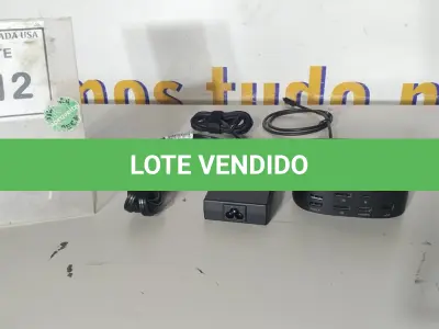 LOTE 112 - 01 DOCKING STATION HP HSN-IX02.(NOVO) (NO ESTADO EM QUE SE ENCONTRA. SUJEITO A AVARIAS OCULTAS/VISÍVEIS.)