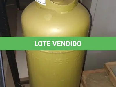 LOTE 122 - 01 BOTIJÃO DE GÁS VAZIO P45. (NO ESTADO EM QUE SE ENCONTRA. SUJEITO A AVARIAS OCULTAS/VISÍVEIS.)