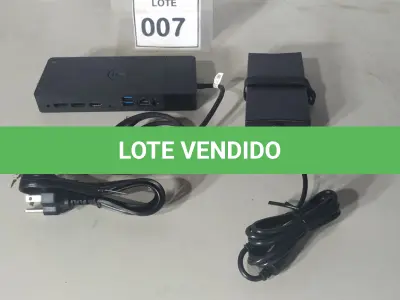 LOTE 007 - 01 DOCKING STATION DELL WD19 (NOVO).(NO ESTADO EM QUE SE ENCONTRA. SUJEITO A AVARIAS OCULTAS/VISÍVEIS.)