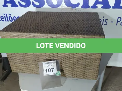 LOTE 107 - 01 MESA DE CENTRO DE JARDIM. (NO ESTADO EM QUE SE ENCONTRA. SUJEITO A AVARIAS OCULTAS/VISÍVEIS.) BH1517M