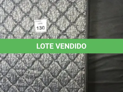 LOTE 130 - 01 COLCHÃO SOLTEIRO COM BASE 1,88CM X 0,88CM. (NO ESTADO EM QUE SE ENCONTRA. SUJEITO A AVARIAS OCULTAS/VISÍVEIS.) BJ7219X